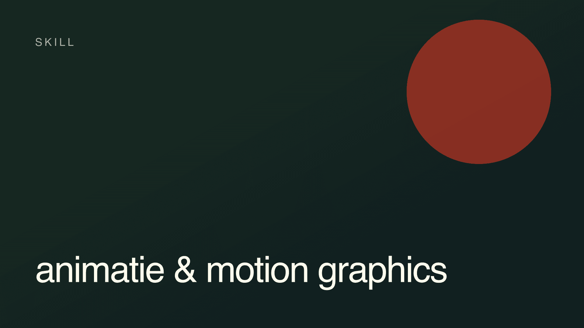 Animatie & motion graphics