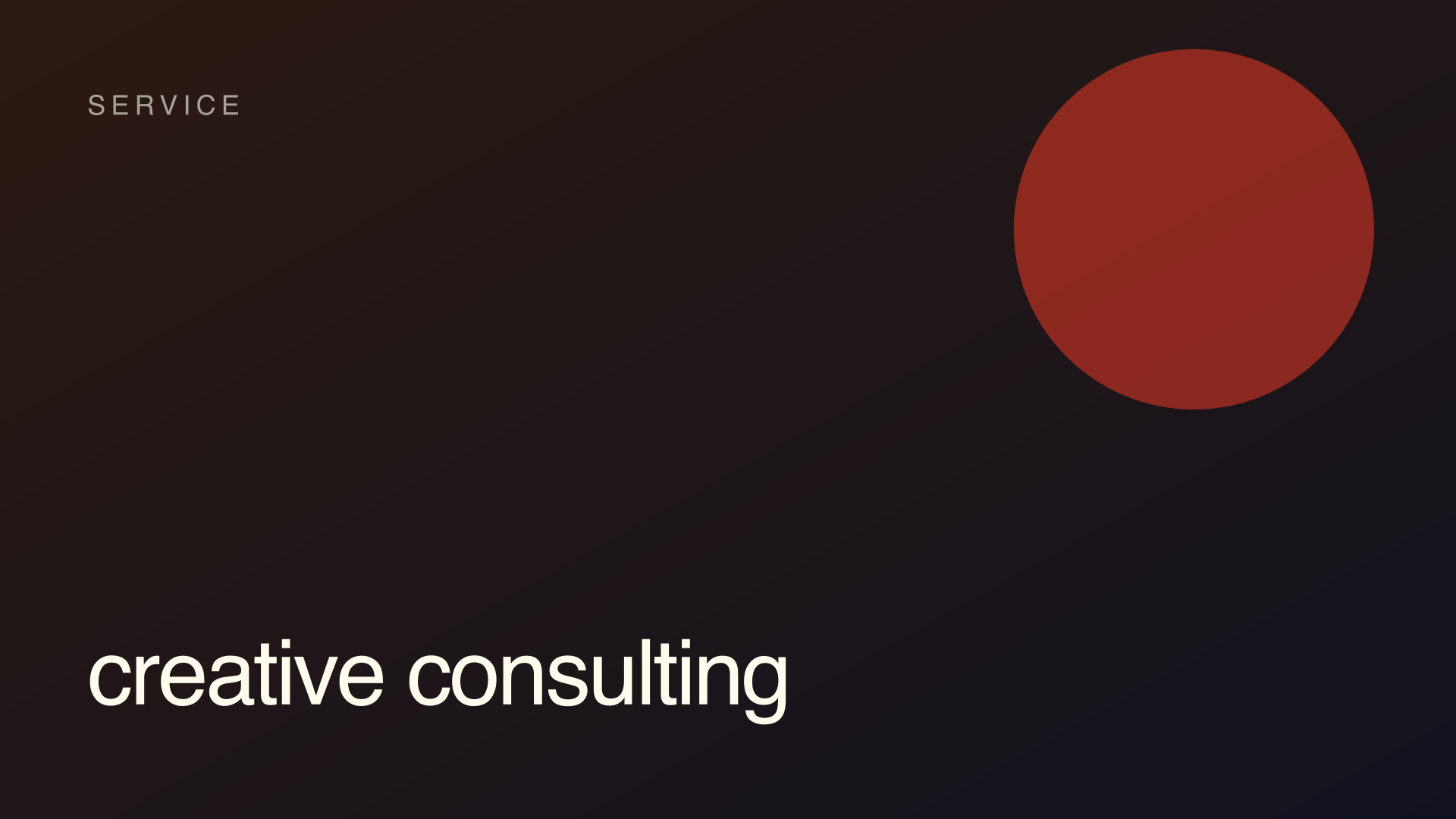 Creative consulting