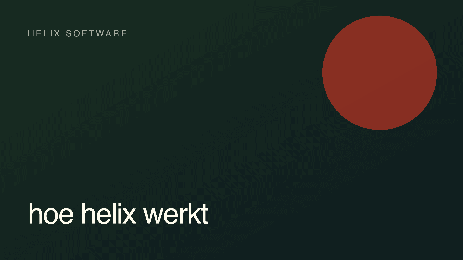 Helix Software · Hoe Helix werkt