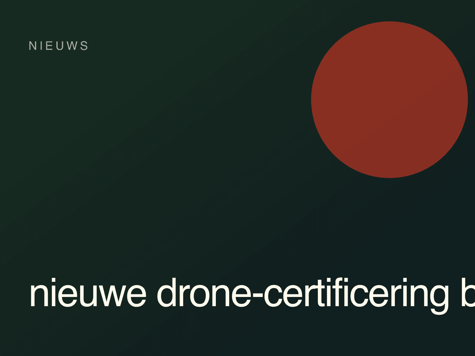 Nieuwe drone-certificering binnen