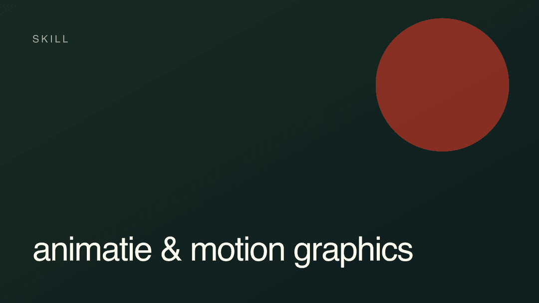 Animation & motion graphics
