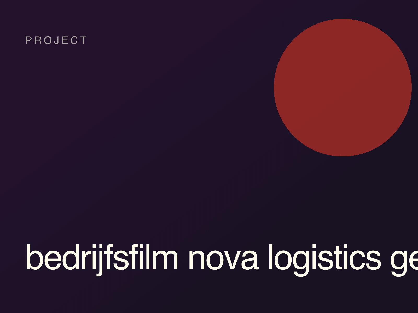 Bedrijfsfilm Nova Logistics gelanceerd