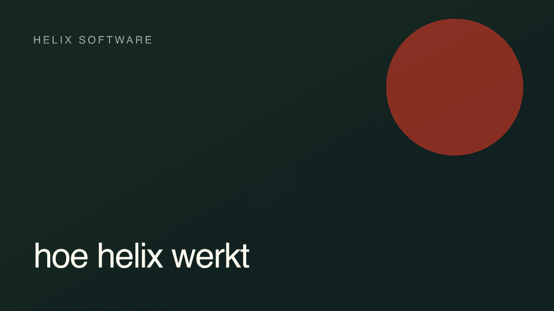 Helix Software · Hoe Helix werkt
