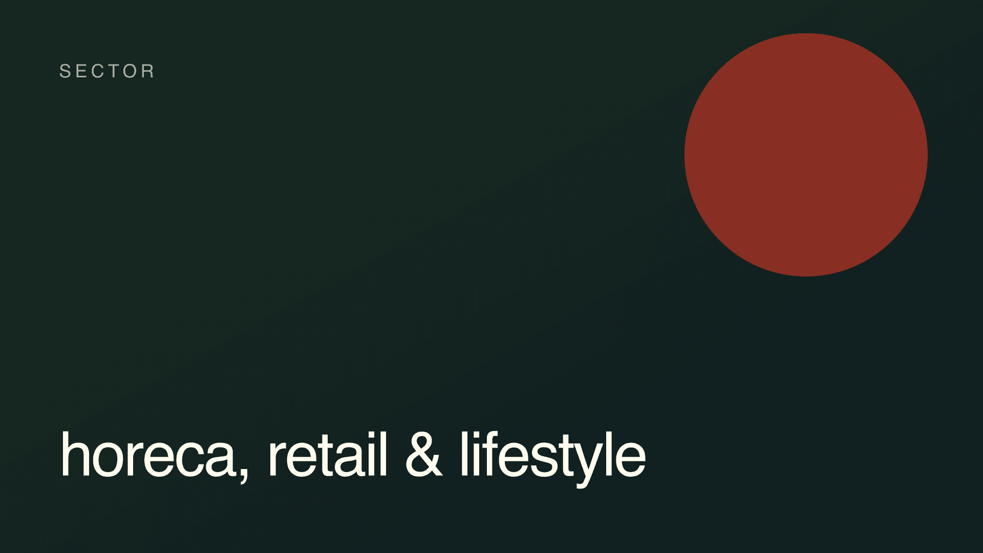 Horeca, retail & lifestyle
